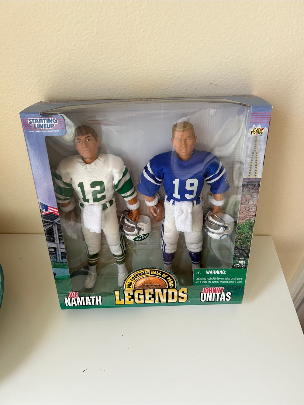 Legends Joe Namath & Johnny Unitas Collector Figures